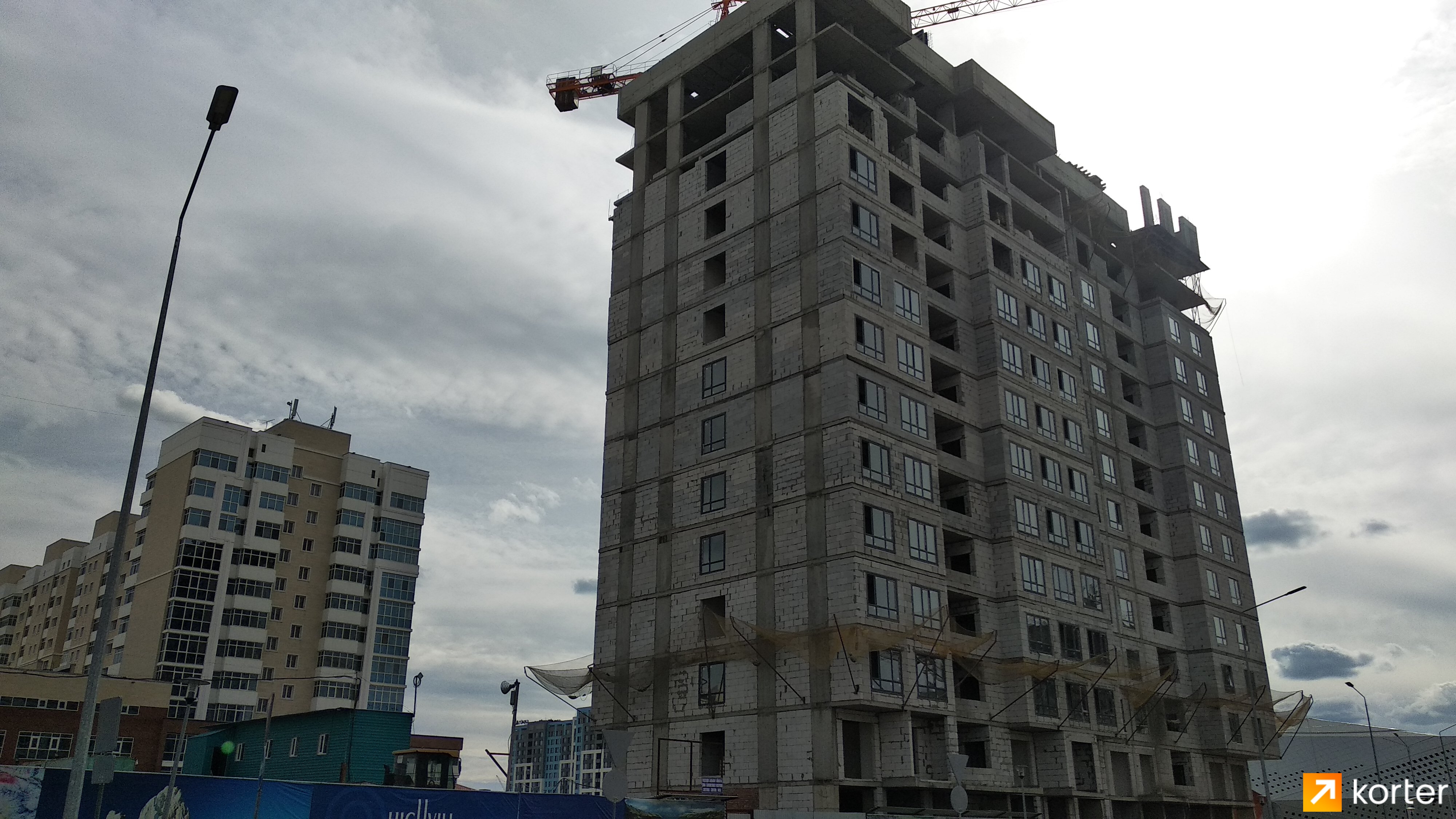 Ход строительства ЖК Medina Tower - Ракурс 3, Июнь 2022