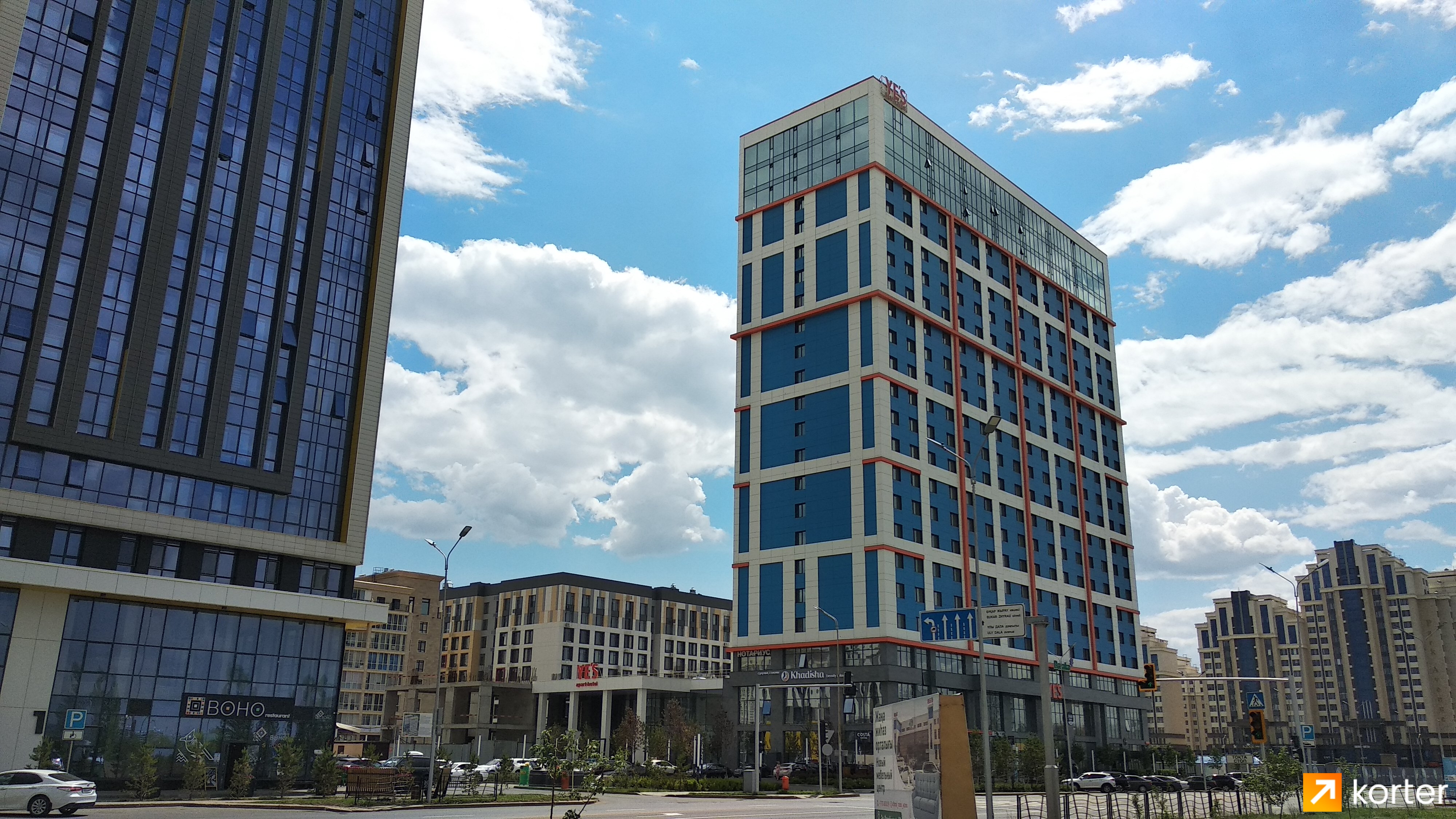 Ход строительства Апарт-отель YE`S Астана - Ракурс 3, Июнь 2022