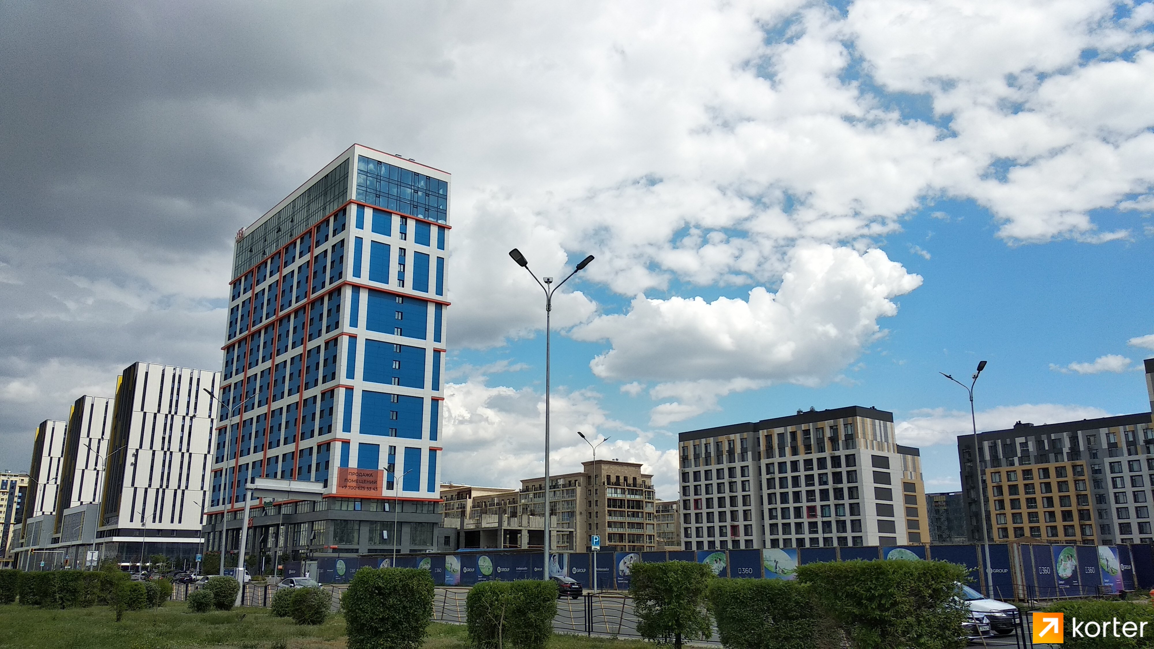 Ход строительства Апарт-отель YE`S Астана - Ракурс 6, Июнь 2022