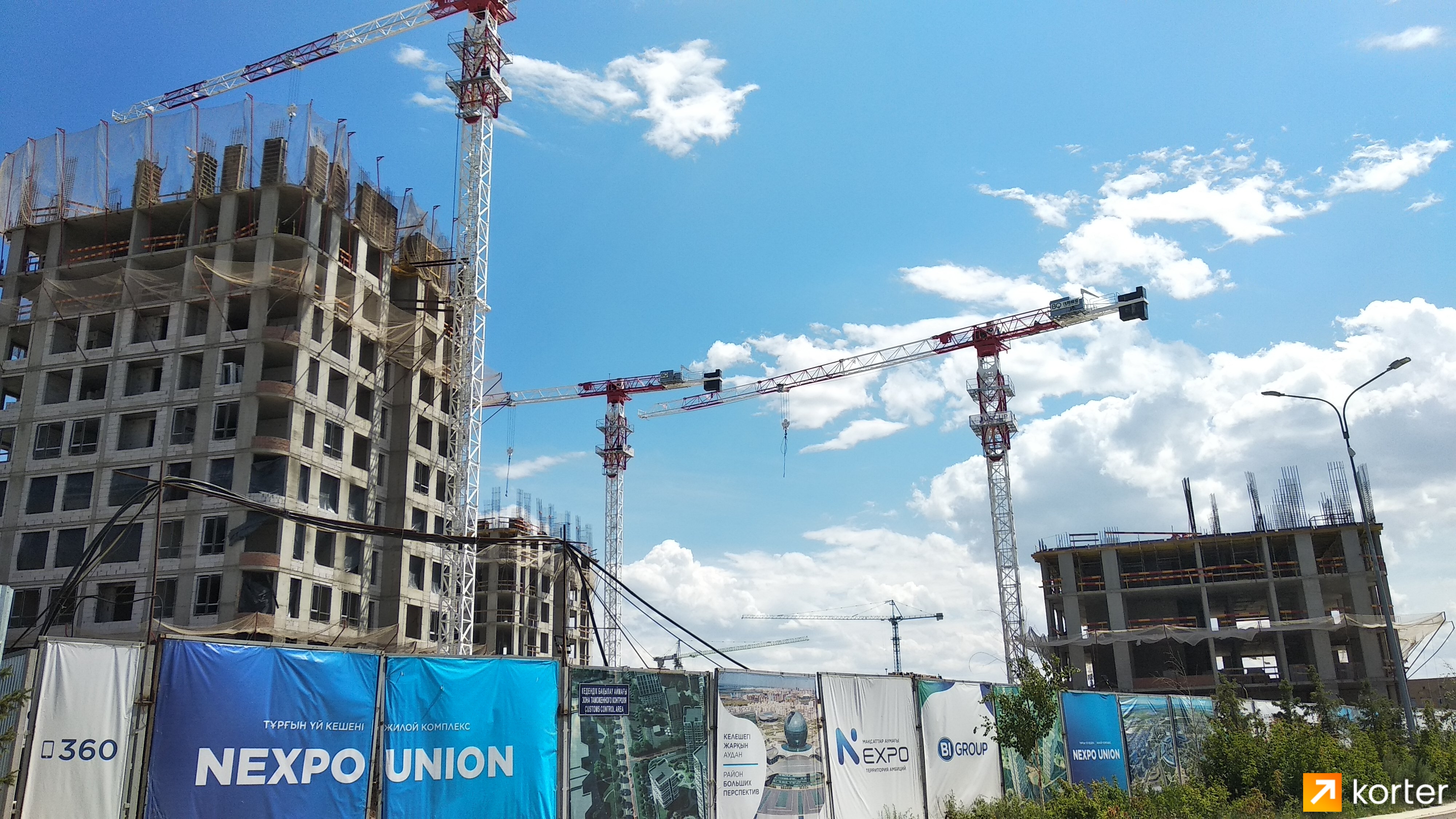 Ход строительства Nexpo Union - Ракурс 1, Июнь 2022