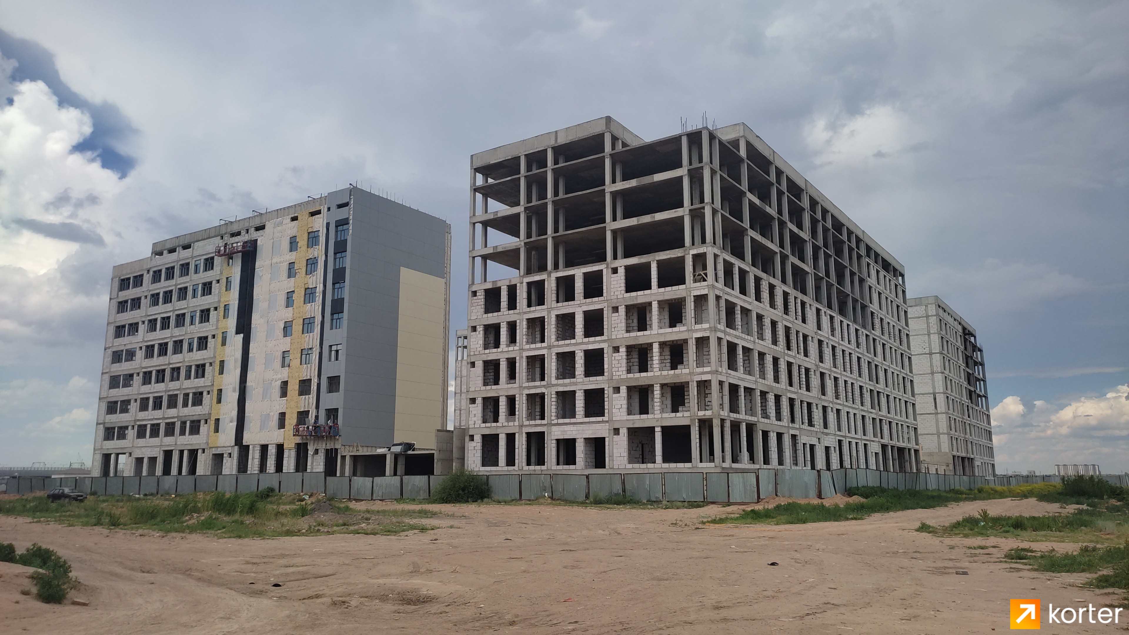 Ход строительства ЖК Kerim - Ракурс 2, Июнь 2022