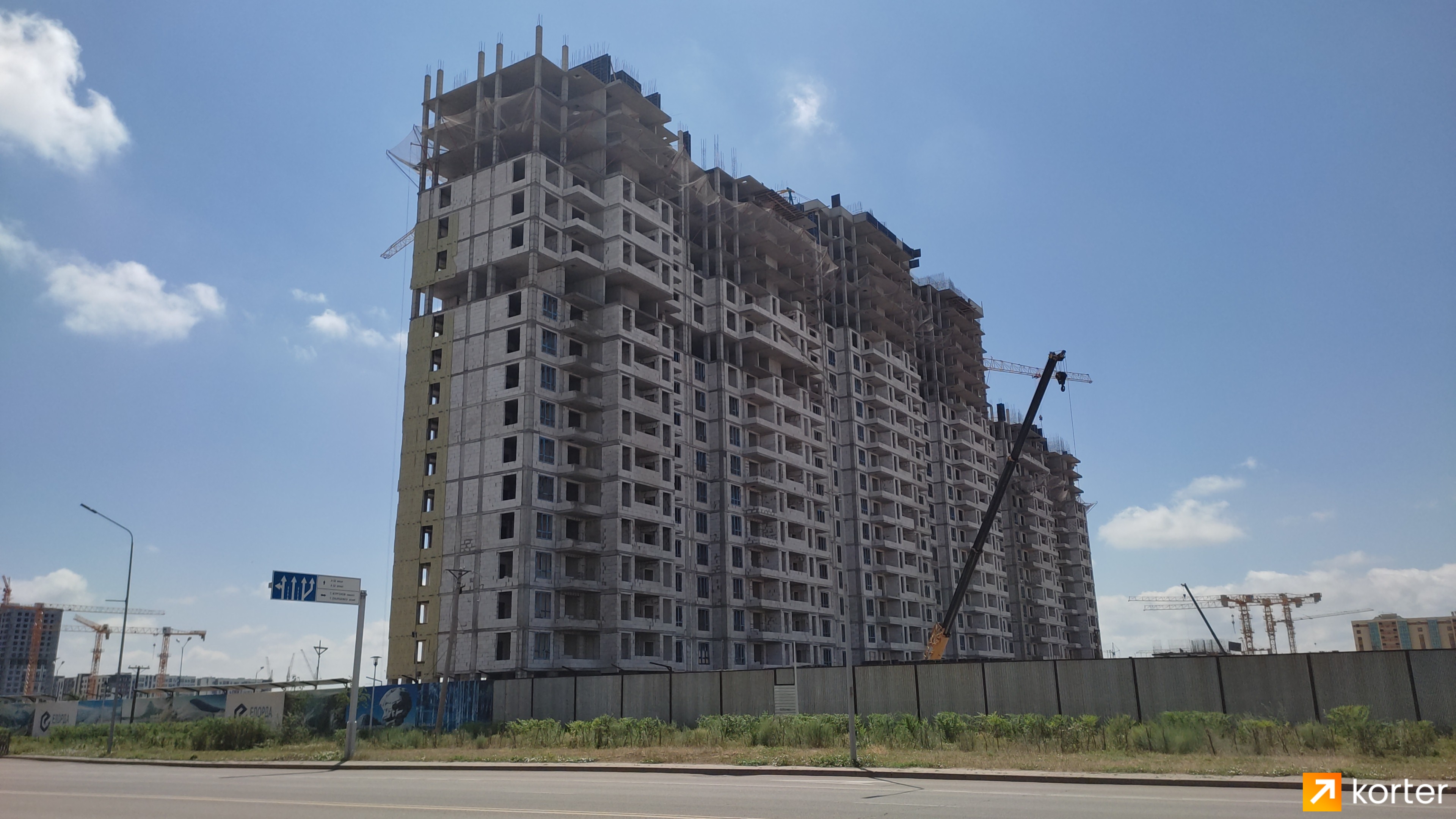Ход строительства ЖК А-City - Ракурс 4, Июнь 2022