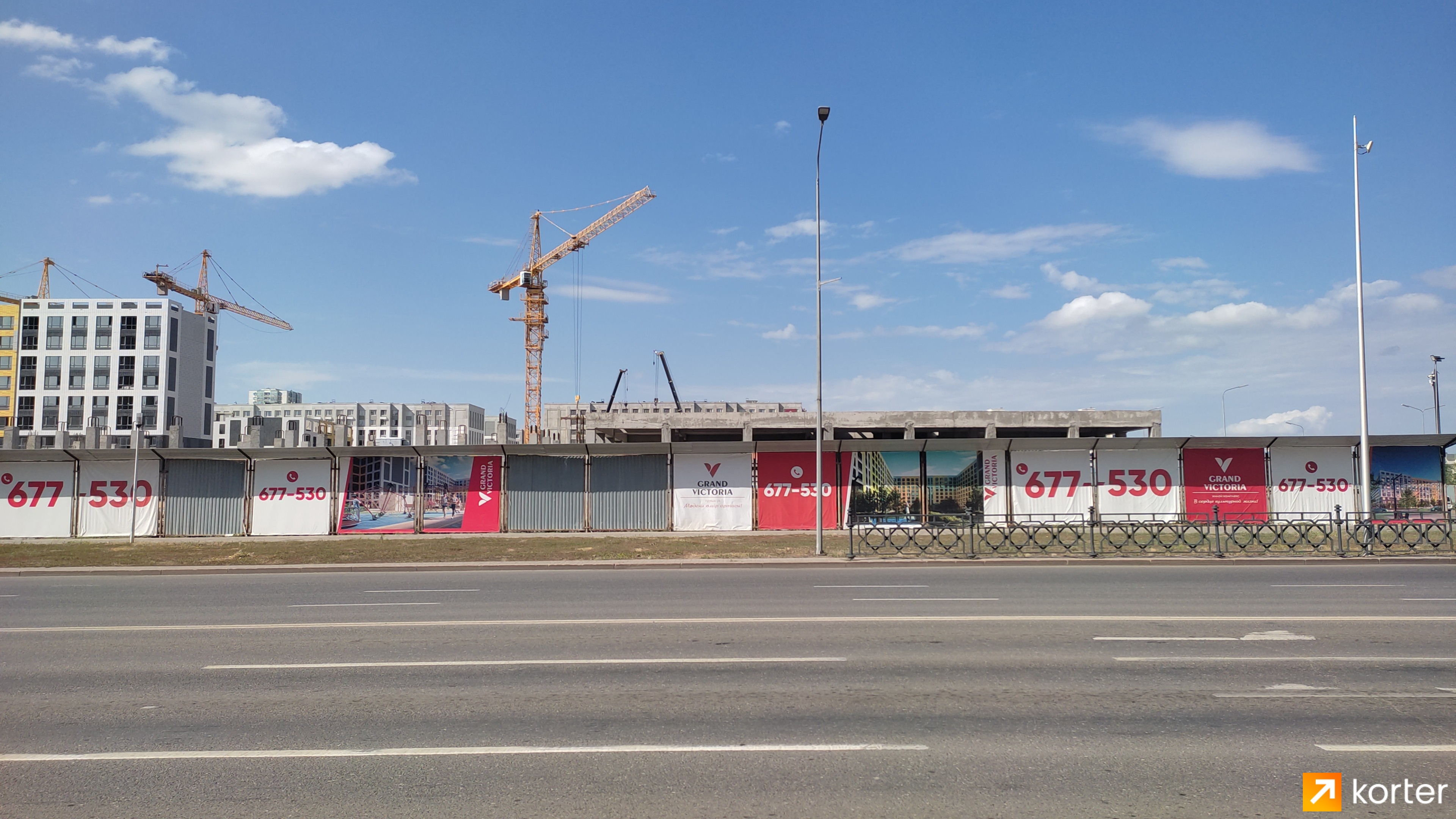 Ход строительства ЖК Grand Victoria - Ракурс 8, Июнь 2022