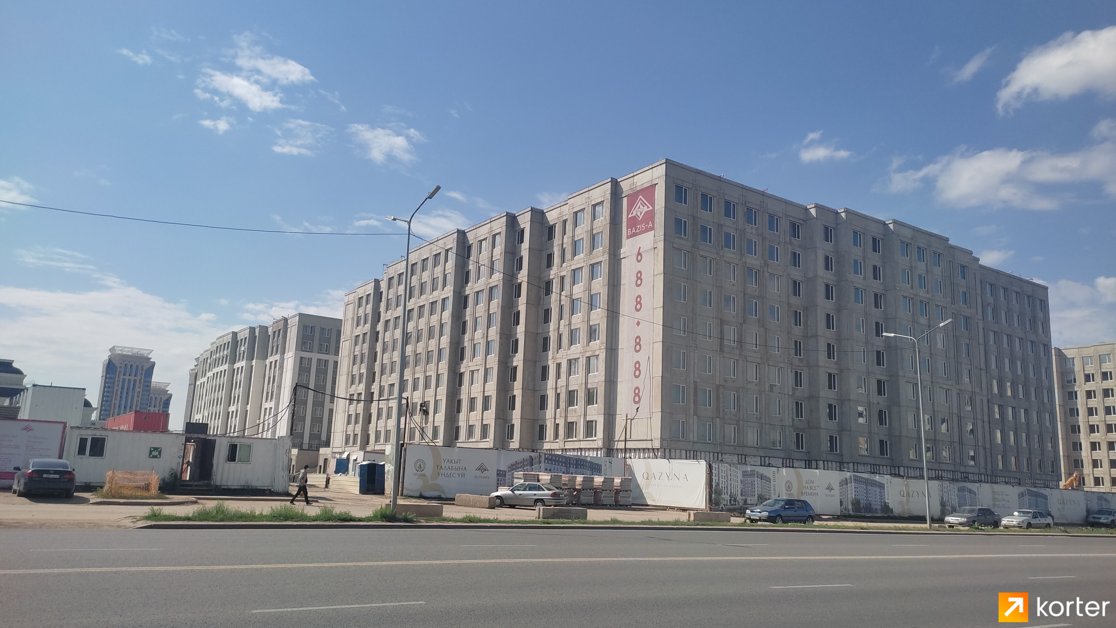 Ход строительства ЖК Qazyna - Ракурс 2, Июнь 2022