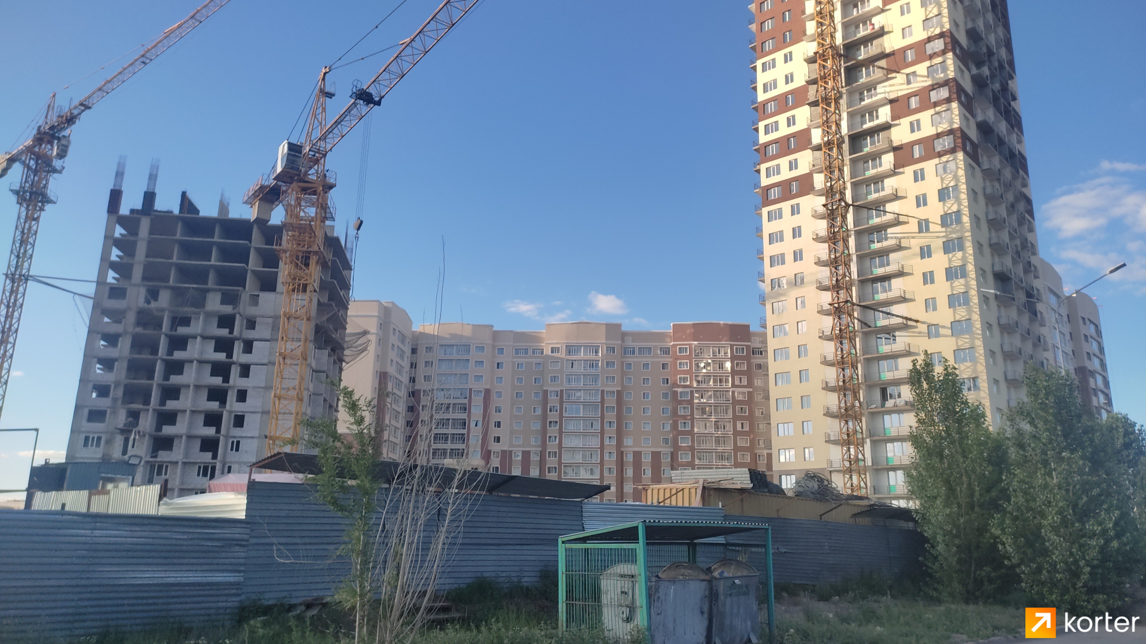 Ход строительства ЖК Арыстан - Ракурс 8, Июнь 2022