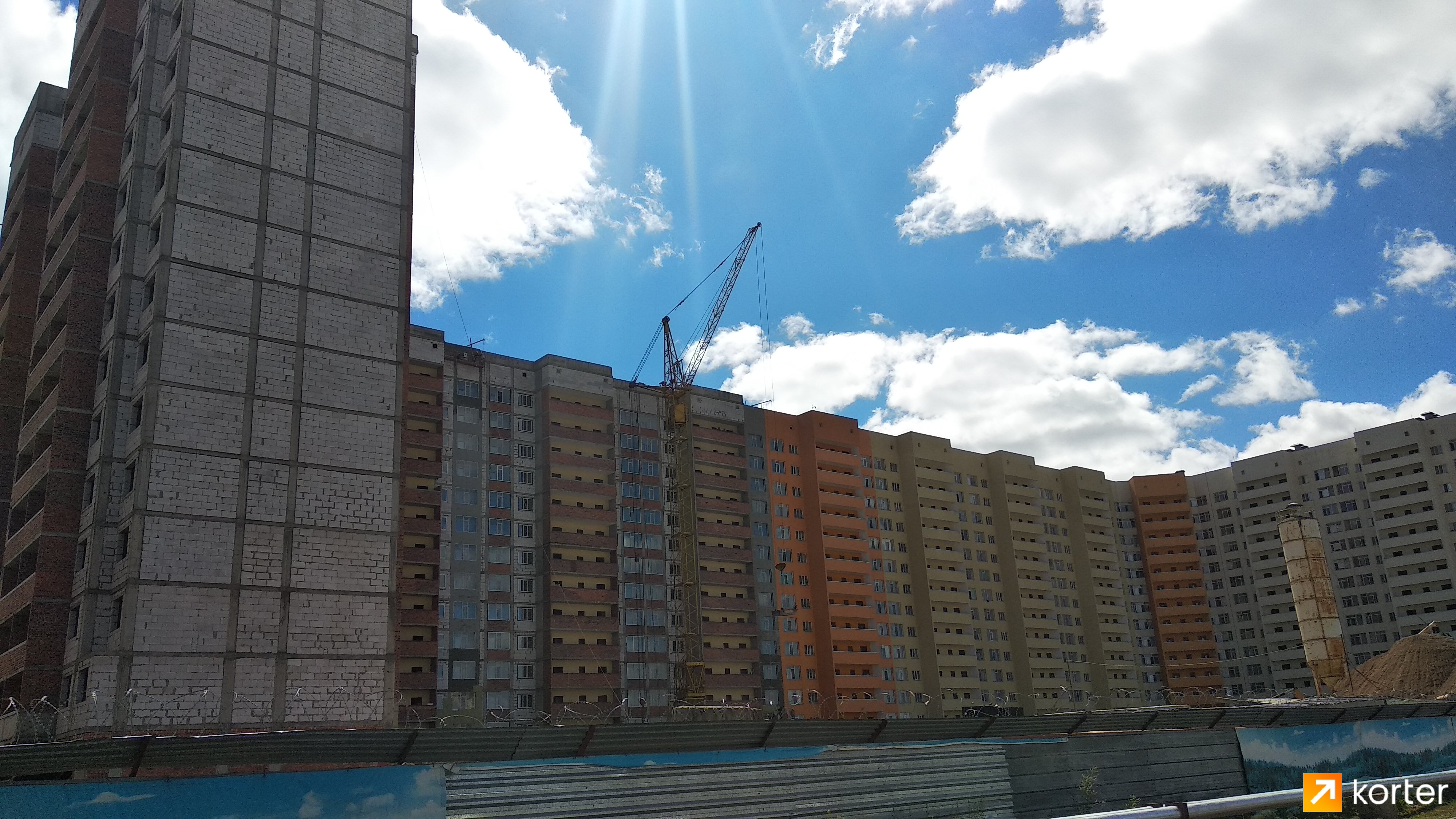 Ход строительства ЖК Кутты Мекен - Ракурс 5, Июль 2022
