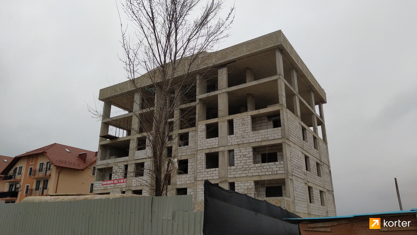 Evoluția construcției Complexului Bloc Locativ Livădarilor 107 - Punct 2, februarie 2020