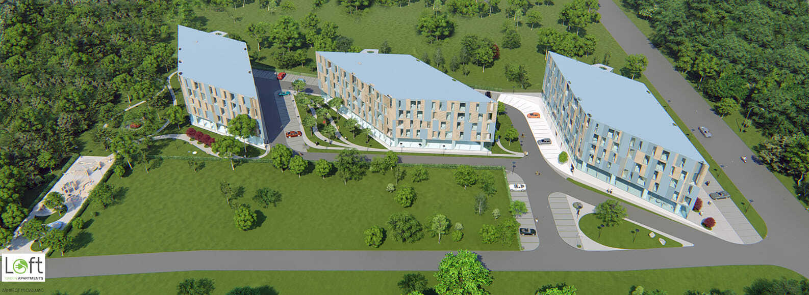 Loft Green Apartments în Mogoșoaia