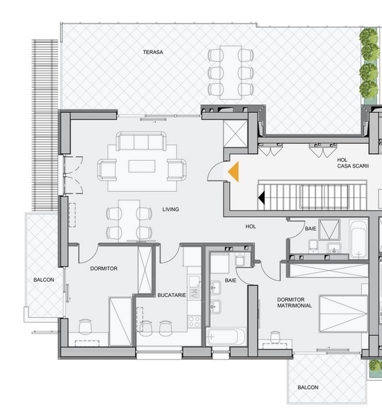 Schița Penthouse-uri apartamentului, 425.8 m2 în Sapphire Herăstrău, București