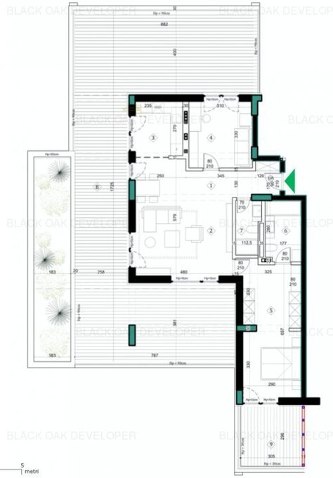 Schița Penthouse-uri apartamentului, 173.9 m2 în Lac Străuleşti Condominium, București