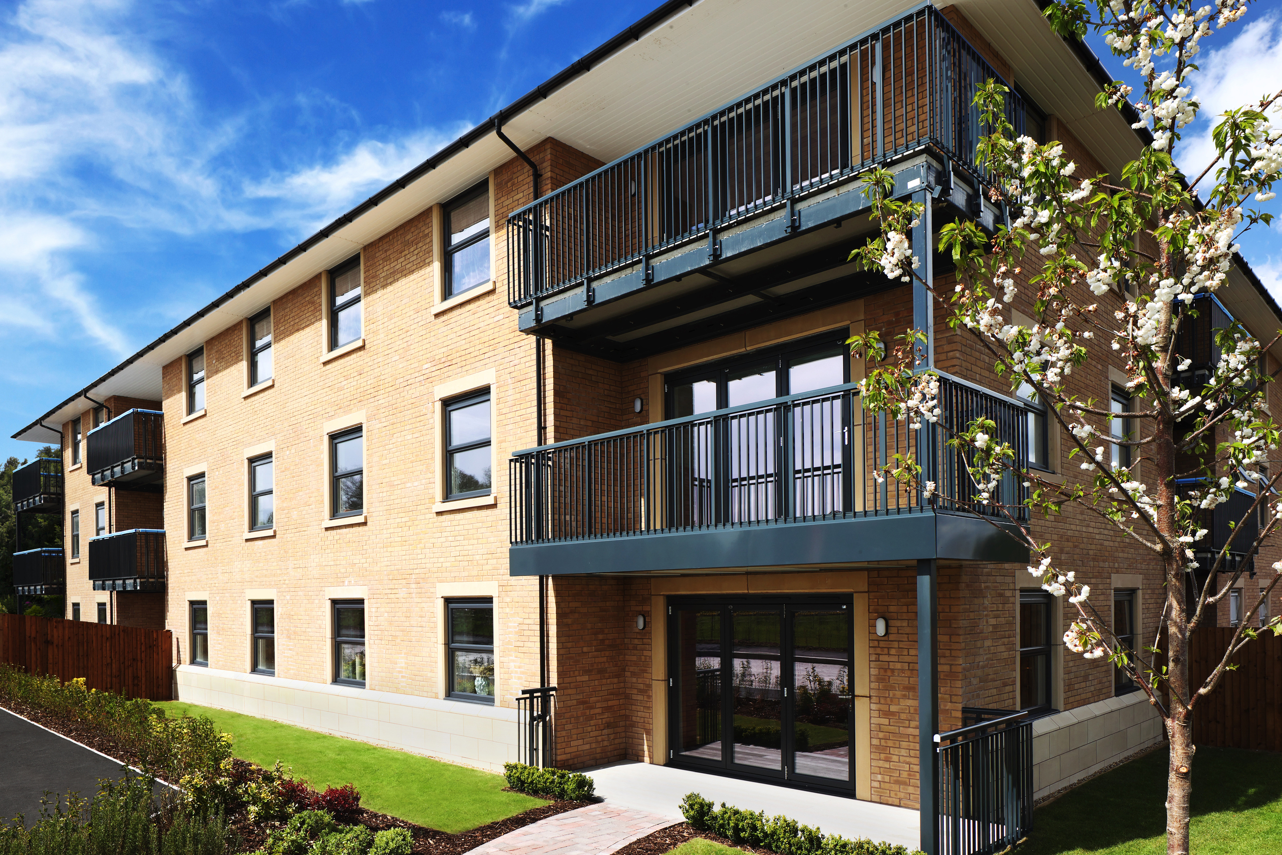 The Courtyard at Woodford Garden Village in Greater Manchester