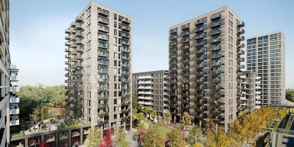 Kidbrooke Station Square in London