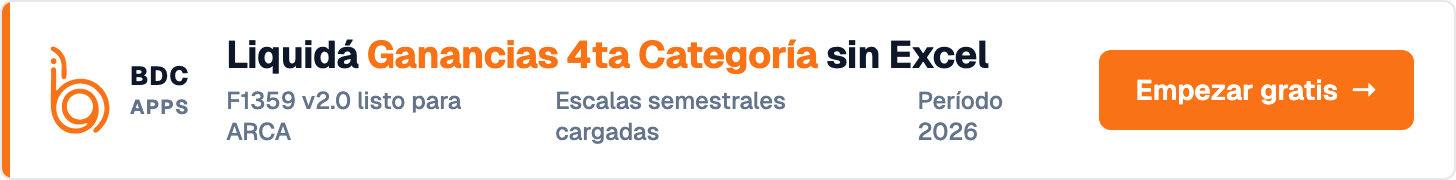 Probá BDC Apps gratis · Calculadora de Ganancias 4ta Categoría online