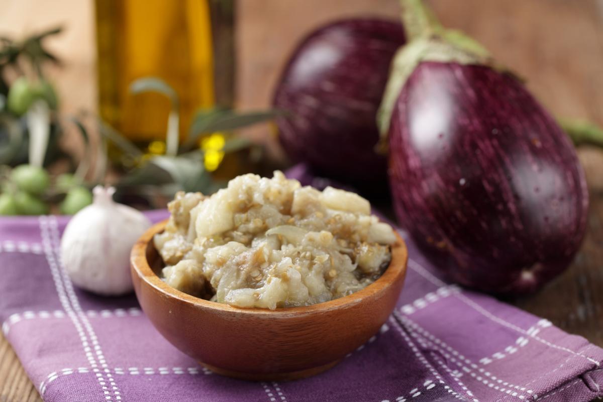 Aubergine Caviar with chicken