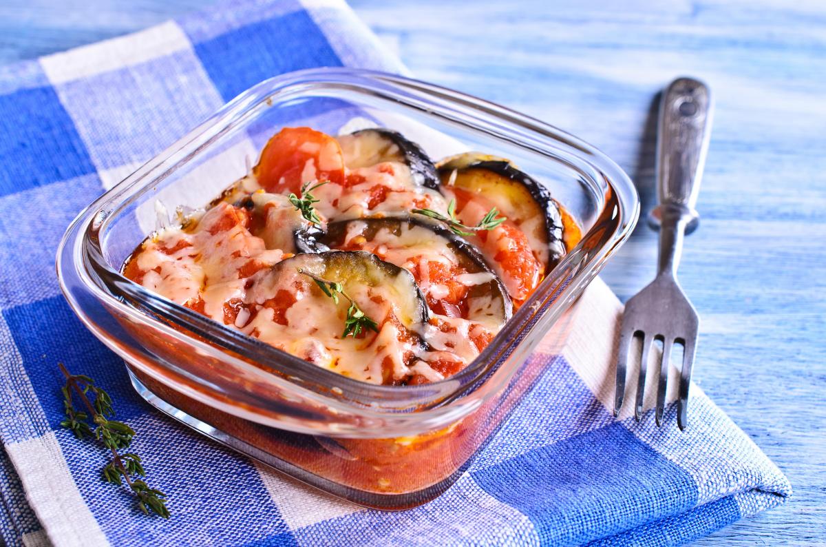 Baked Ratatouille with veal