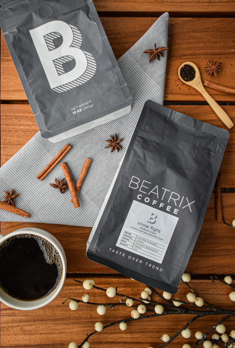 photo of snow fight coffee bag