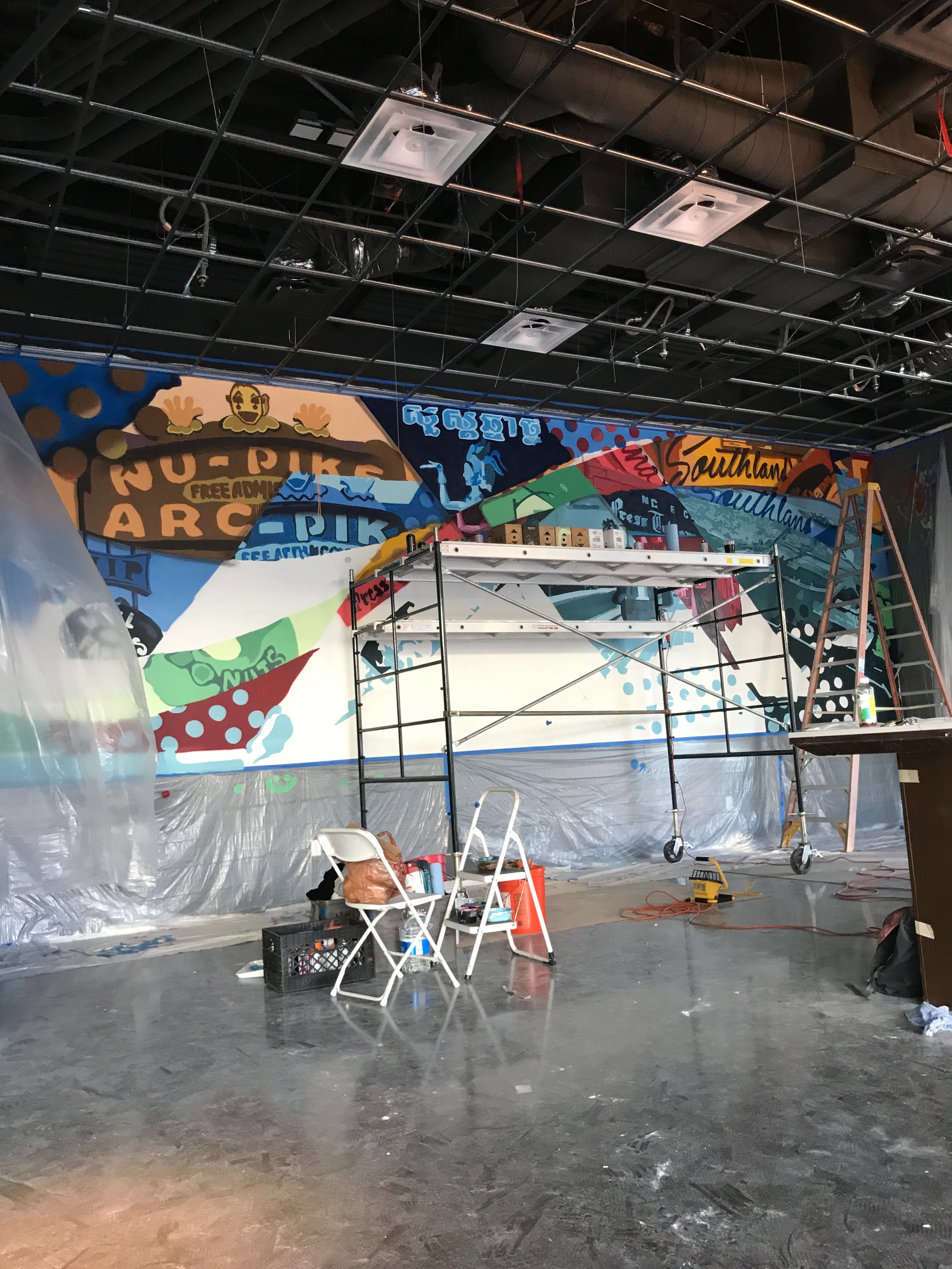 908 mural mural (3) | Andrew Nyssen - abstract, typography, graffiti | Beautify