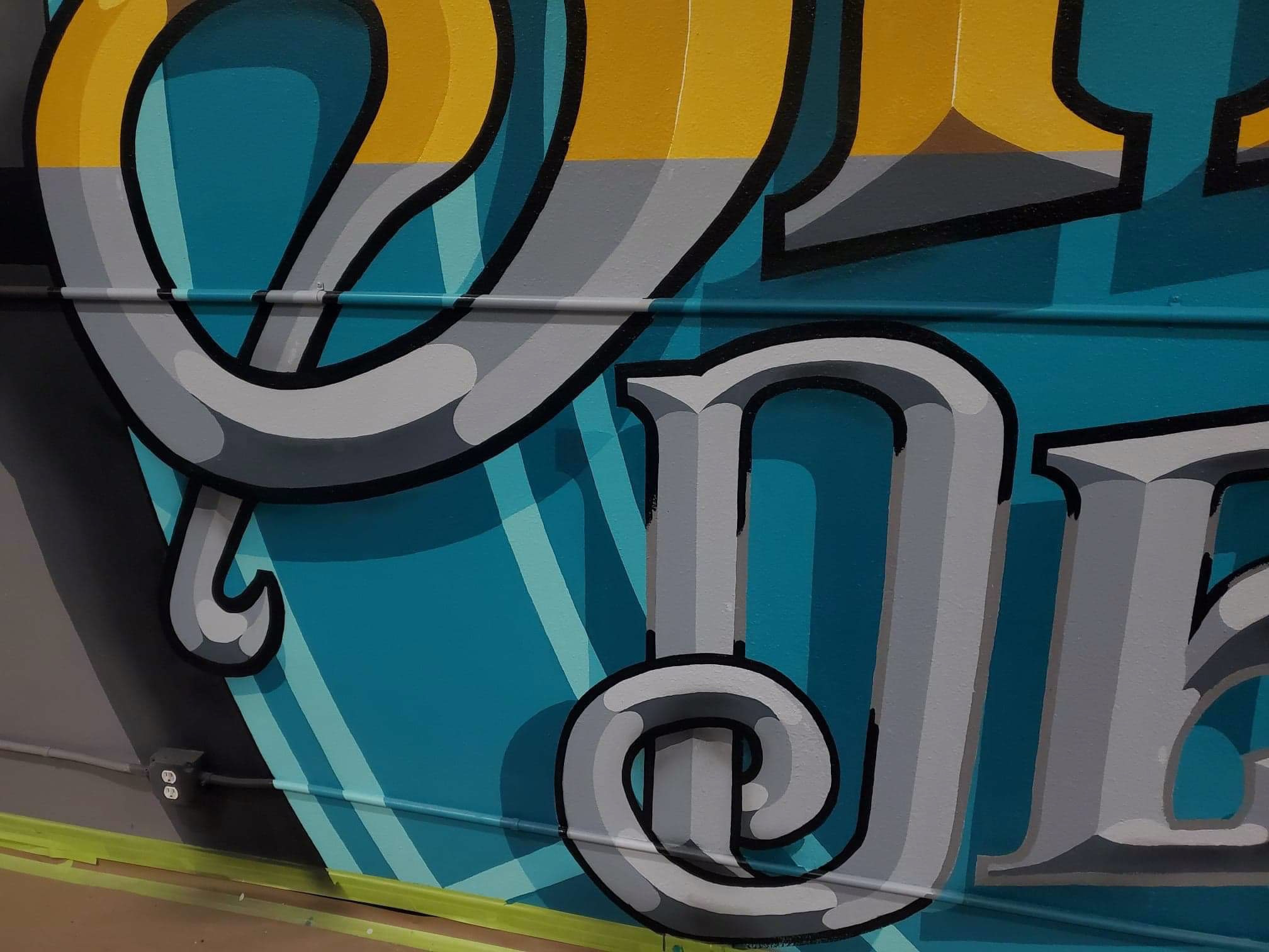 shine detailing  mural (1) | Andrew Nyssen - abstract, typography, graffiti | Beautify
