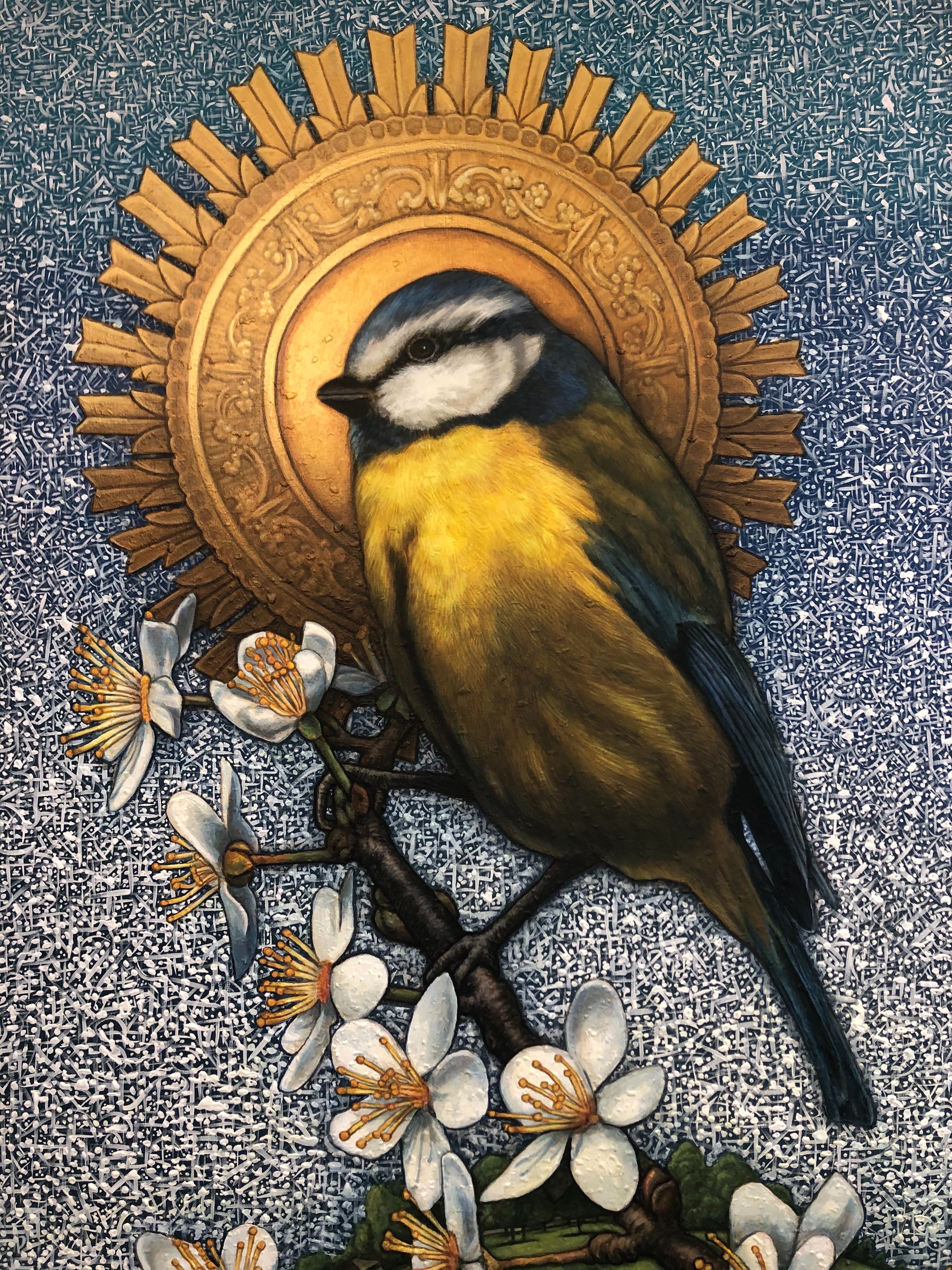 Blue Tit  | thread - abstract, graffiti, realism, nature | Beautify