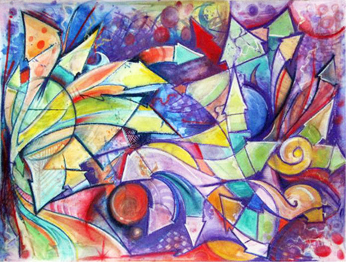 Mixed media mural (7) | mrtrixter | Eric  Angelini - abstract | Beautify
