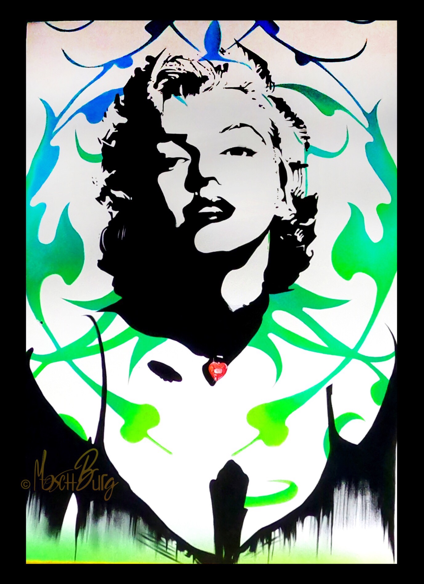 Marilyn Monroe mural (1) | moschburg | Moschburg Moschburg - abstract, graffiti, realism, nature, inspirational, private | Beautify