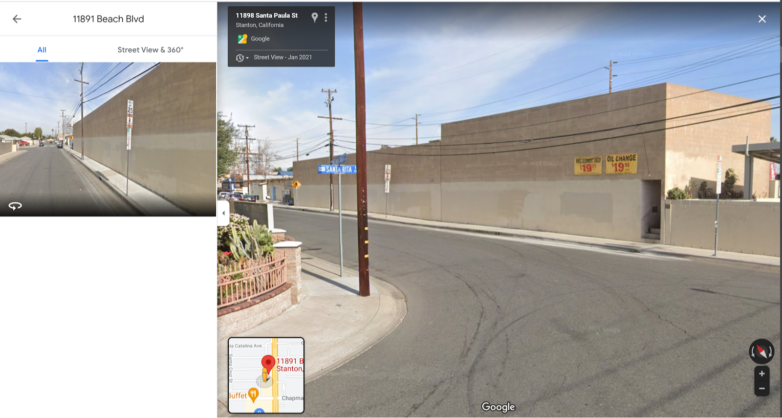 Stanton, 11869 Beach Boulevard, 90680 - Stanton - Potential Art / Mural Site | Beautify