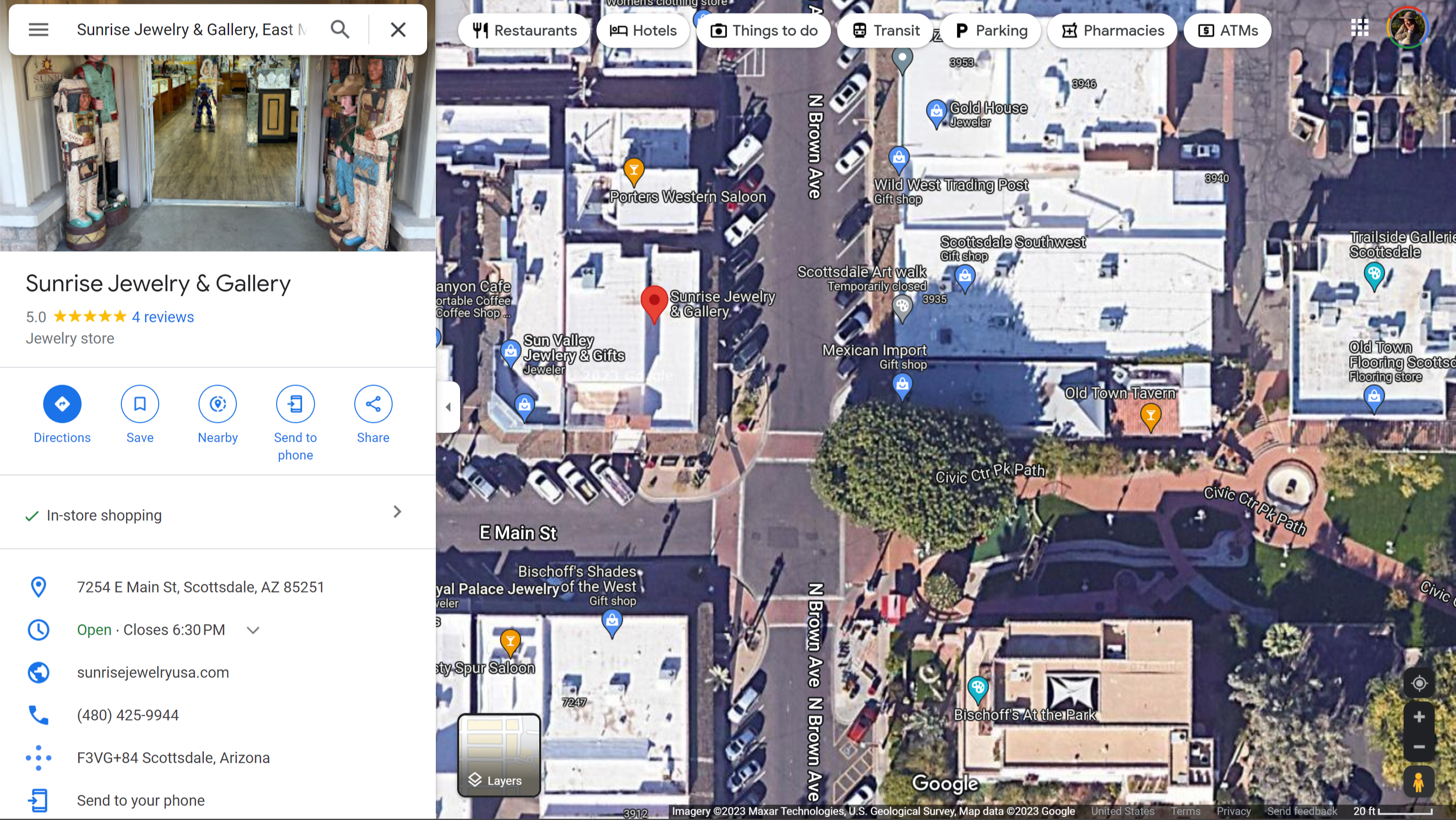 Scottsdale, 7254 East Main Street, 85251 - South Scottsdale - Potential Art / Mural Site | Beautify