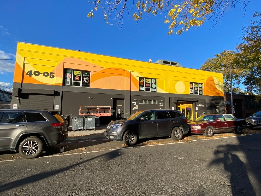 Sunnyside Eats | astromurals.com | Astro Murals LLC - geometric, stencil | Beautify