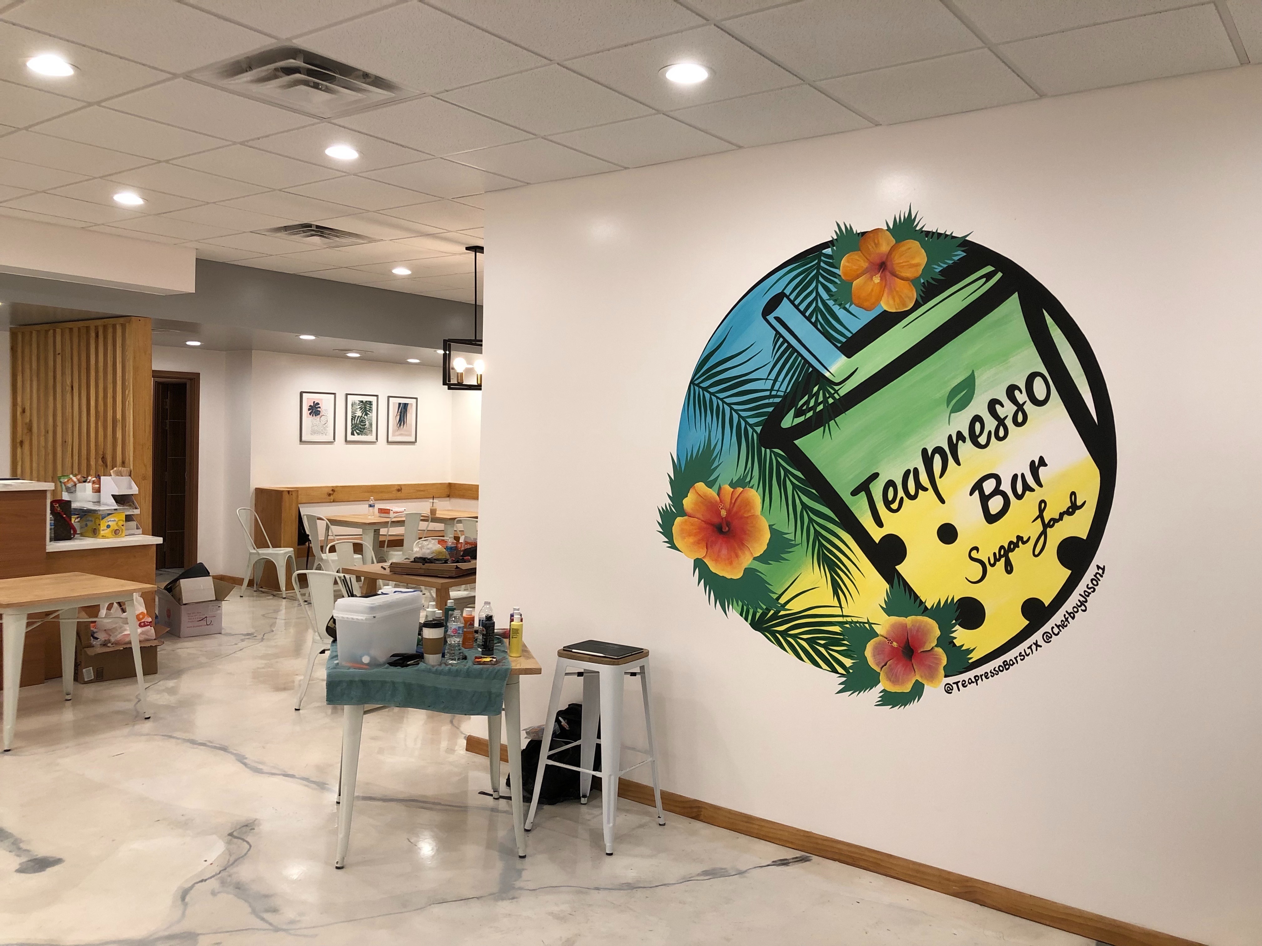 "Teapresso" | chefboyjason1 | Jason  Yang - typography, realism, nature, inspirational, geometric, stencil, restaurant, commercial, business | Beautify