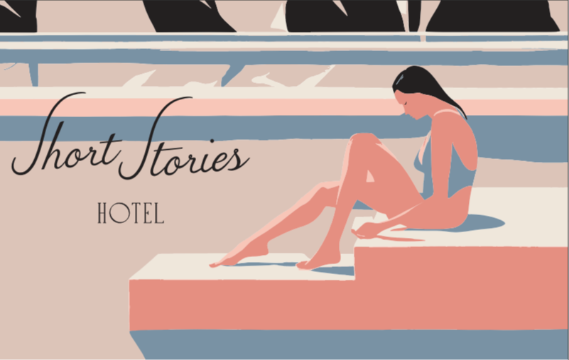 Short Stories Hotel Mural - Los Angeles (115 S Fairfax)