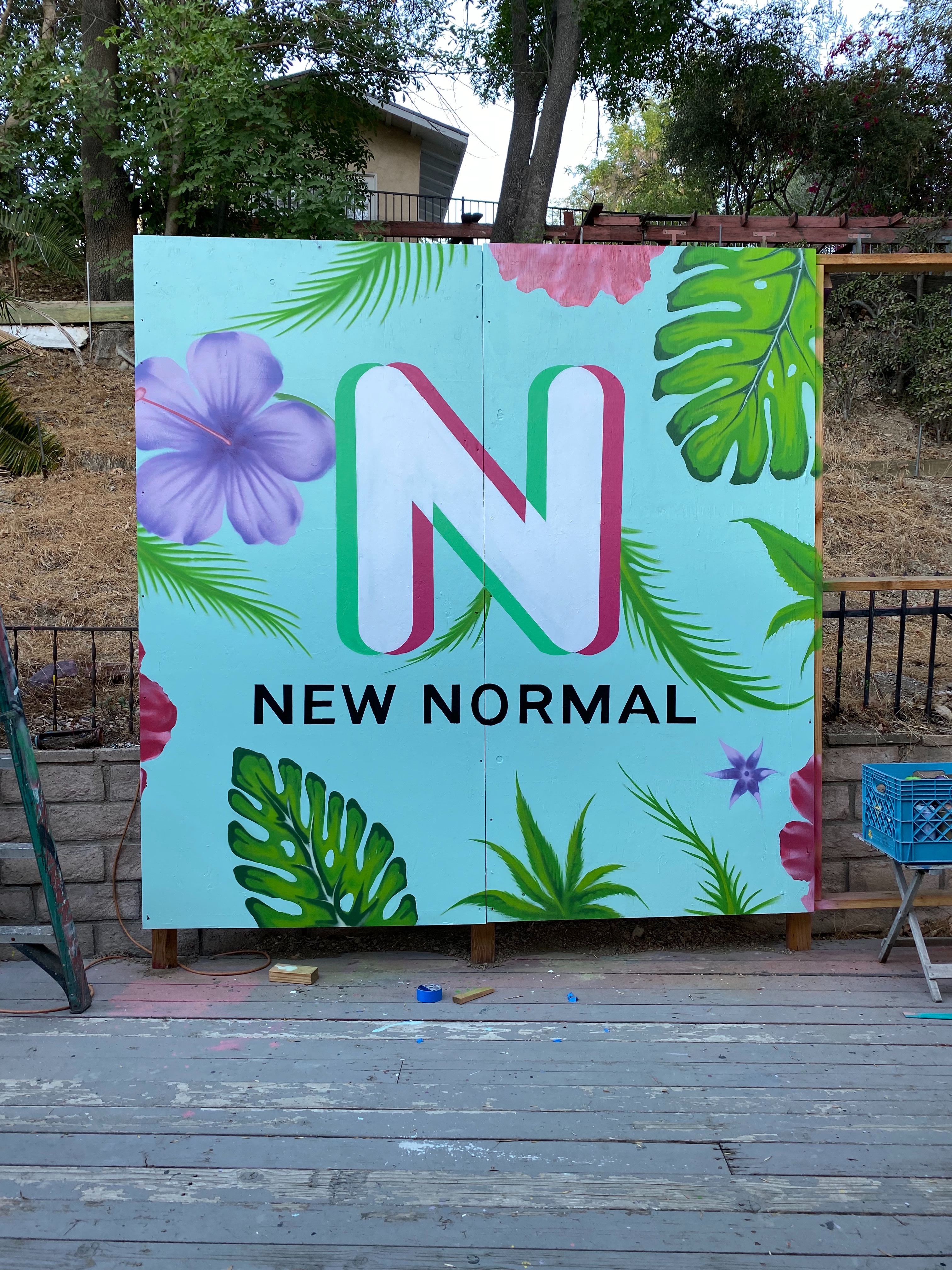 New normal advertising | espydptznc | Jonathan  Cirlin - graffiti, fantasy, lettering, private, signpainting, florals, advertising, newnormal | Beautify