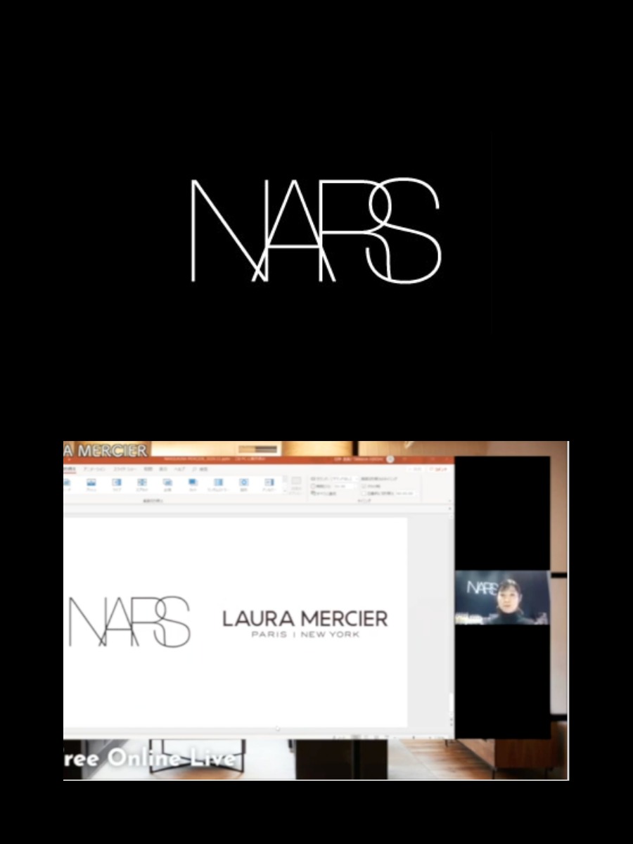 NARS・ローラメルシエのオンラインセミナーを録画配信の動画の写真