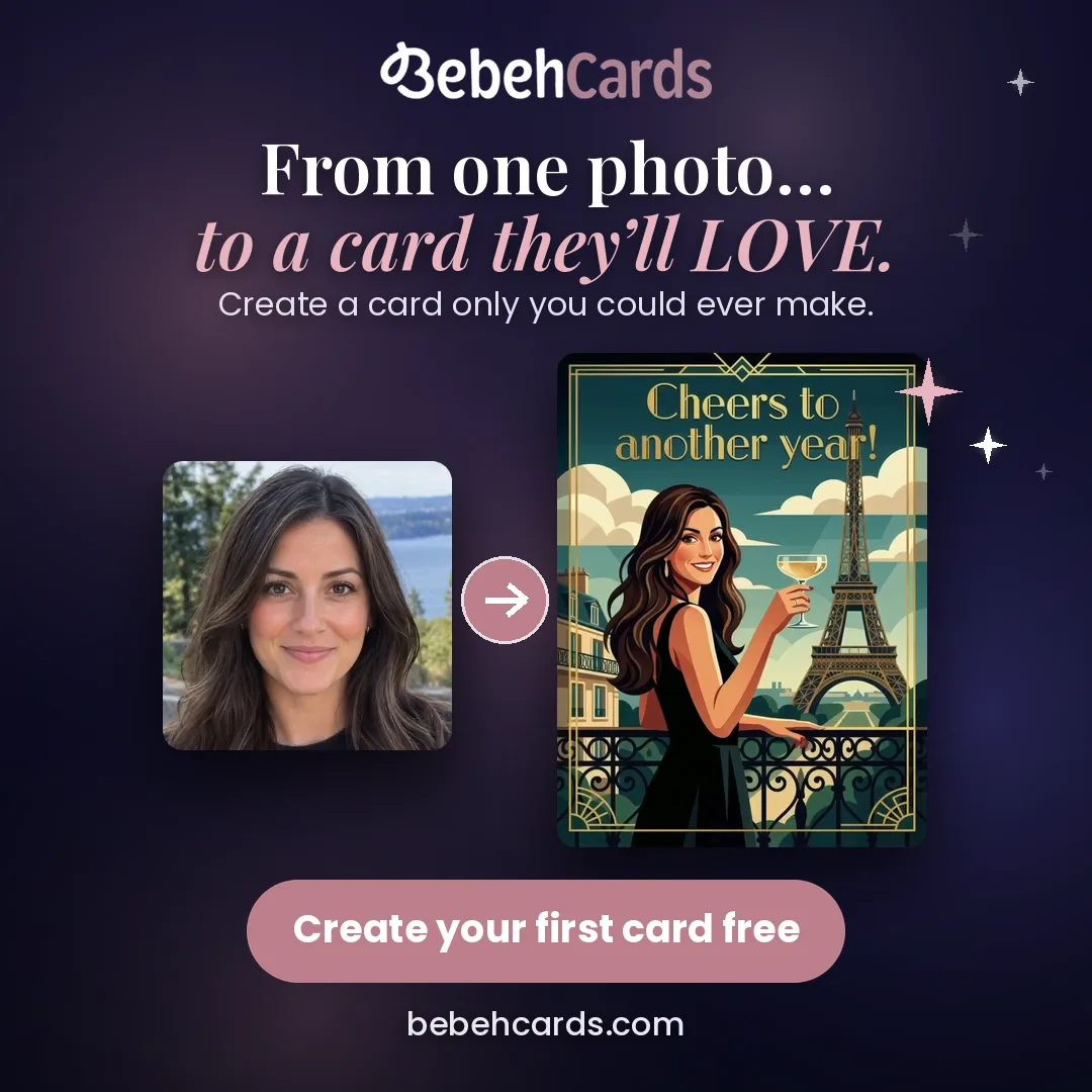 Turning photos into stunning custom birthday cards