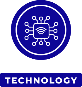Technology Icon - Blue