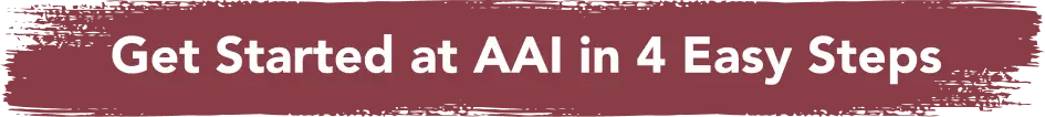 Get started at AAI in 4 easy steps