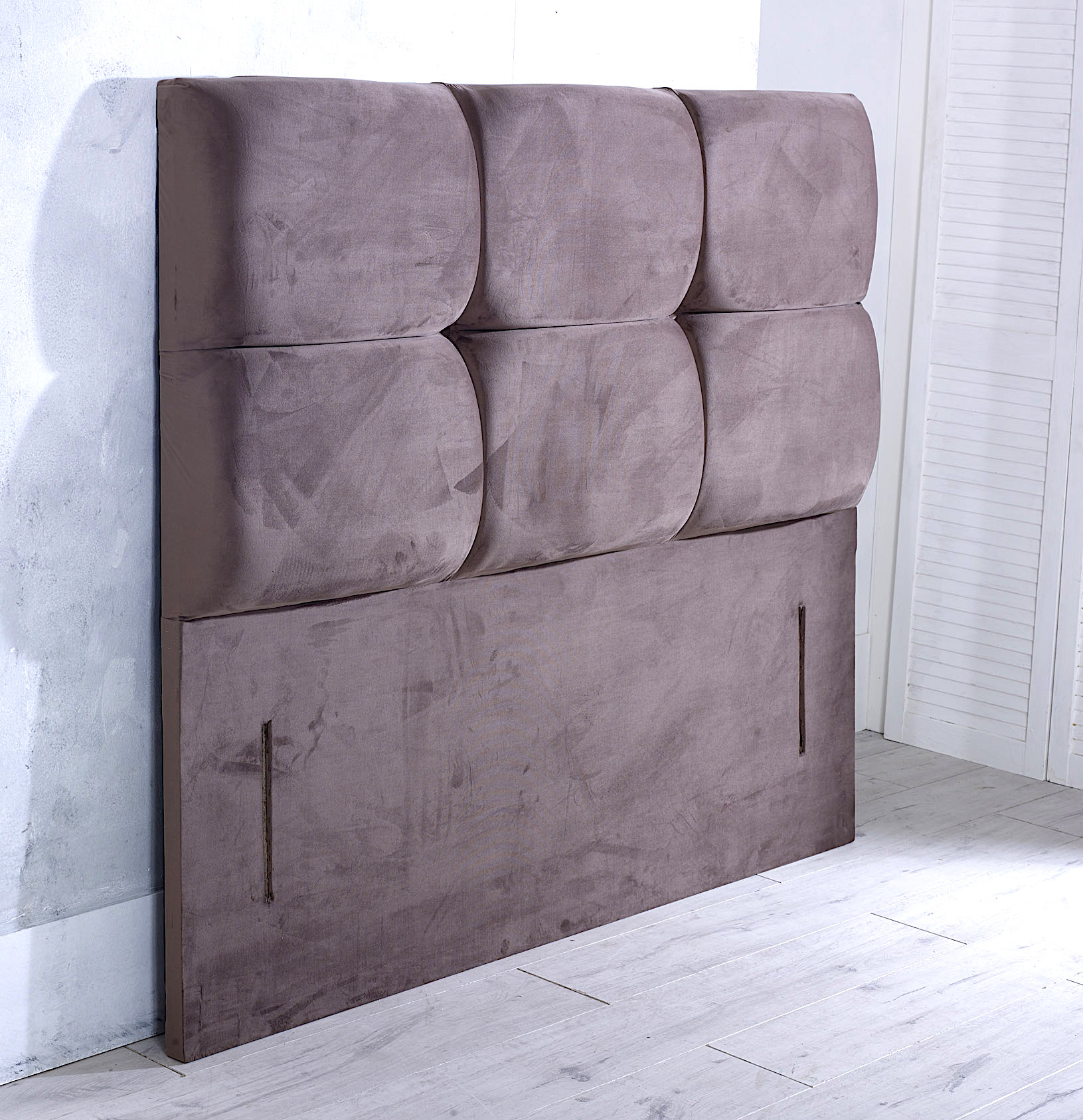 Saxton Deep Buttoned Floor Standing Headboard Bedworld ireland