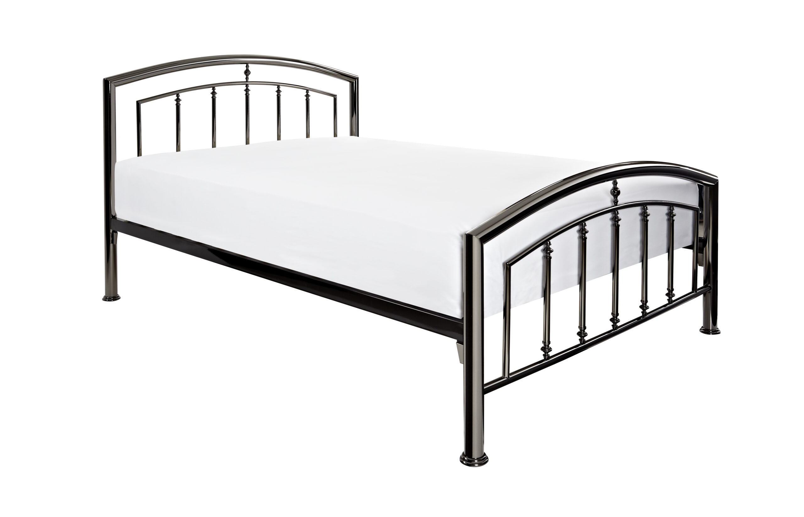Cadiz Black Nickel Metal Bed Frame Bedworld