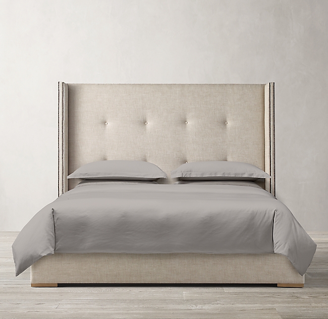 Lavina Wing Upholstered Bed Frame - Bedworld