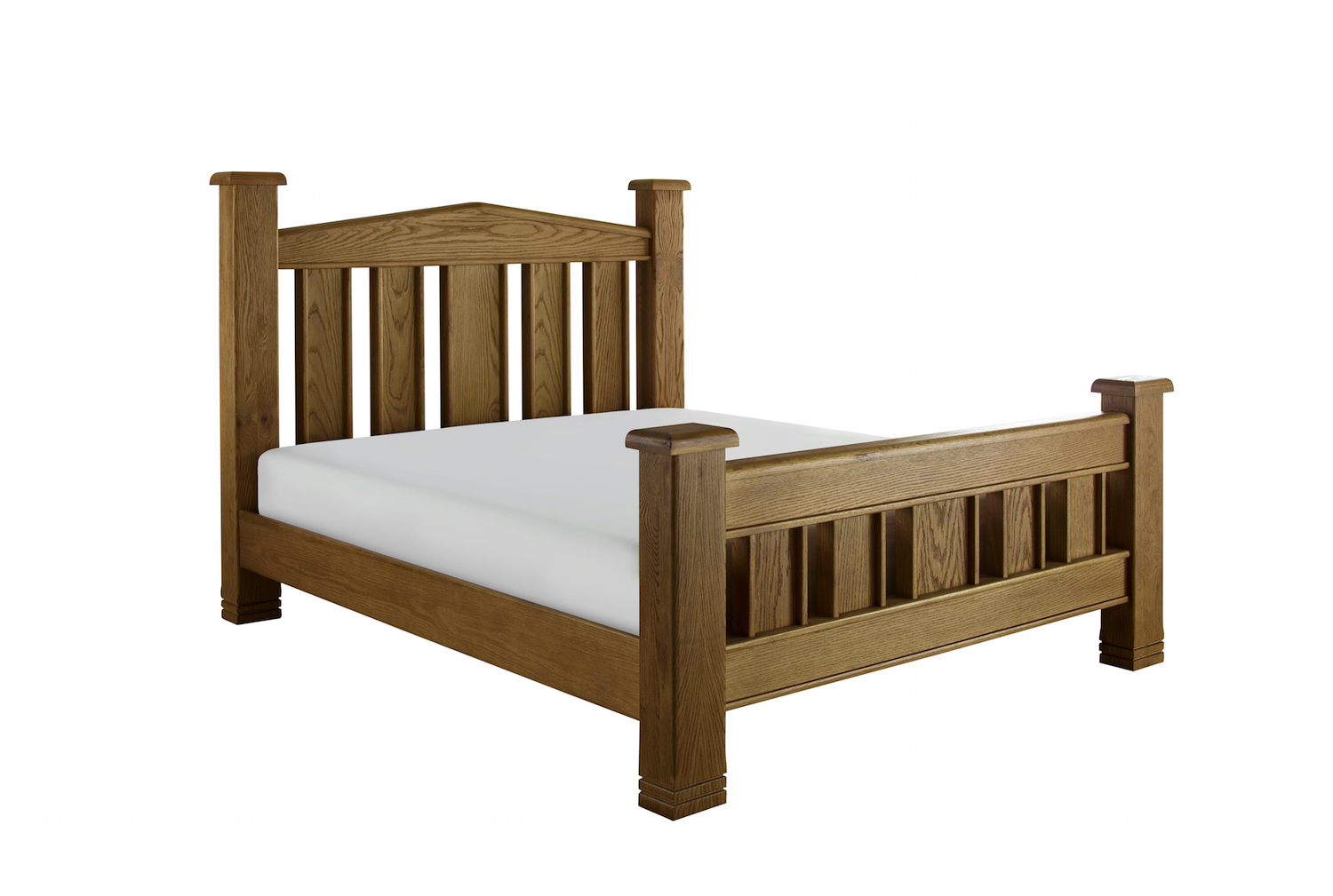 Vermont Oak Wooden Bed Frame AAA Beds