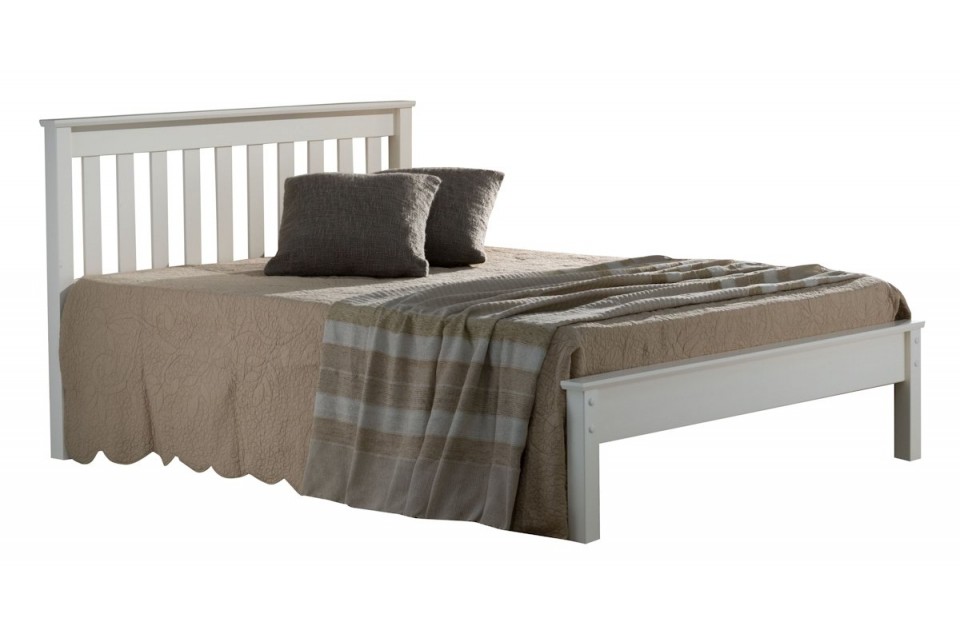 Birlea Denver Ivory Wooden Bed Frame - AAA Beds