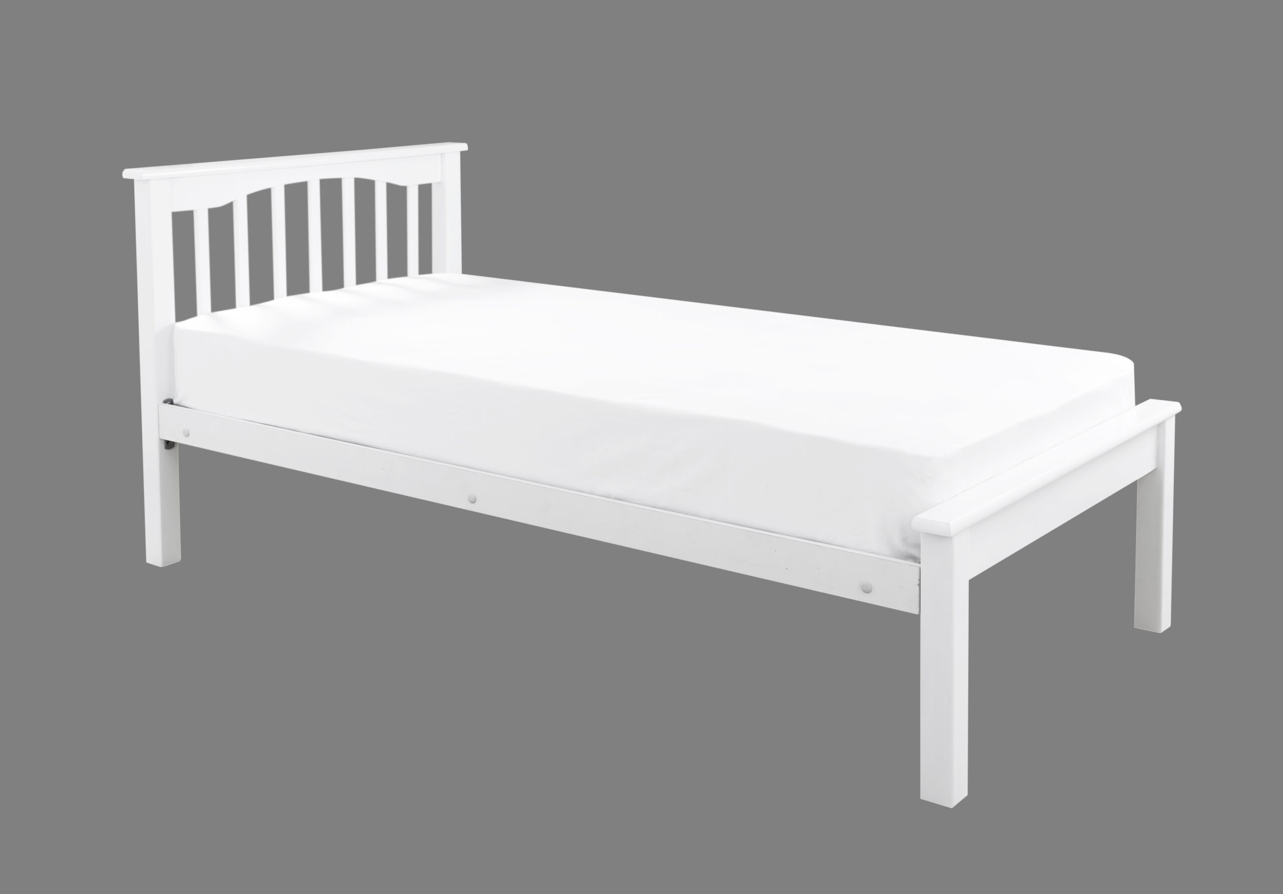 Sandra White Low Foot End Wooden Bed Frame Bedworld