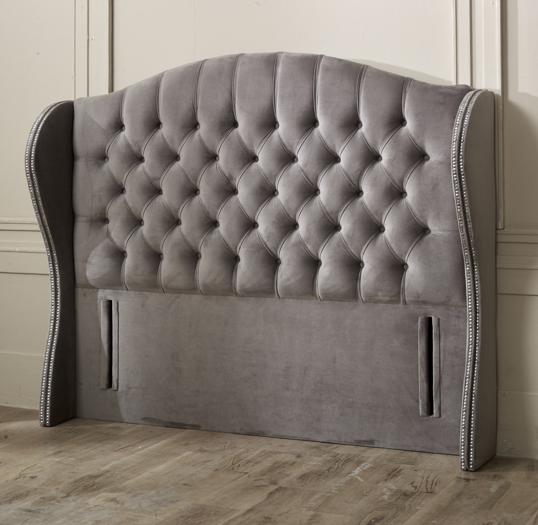 Belgravia Wing Floor Standing Headboard With Studs AAA Beds