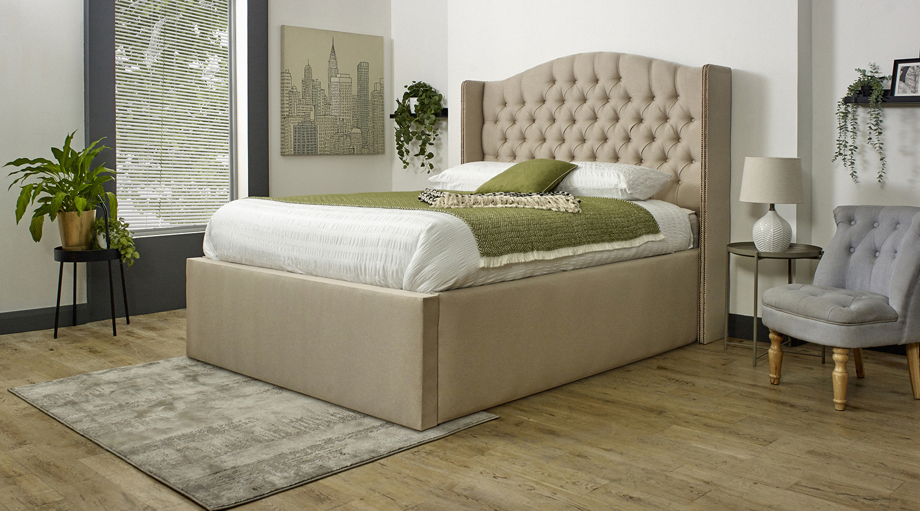 Sandringham Chesterfield Ottoman Storage Bed Bedworld ireland