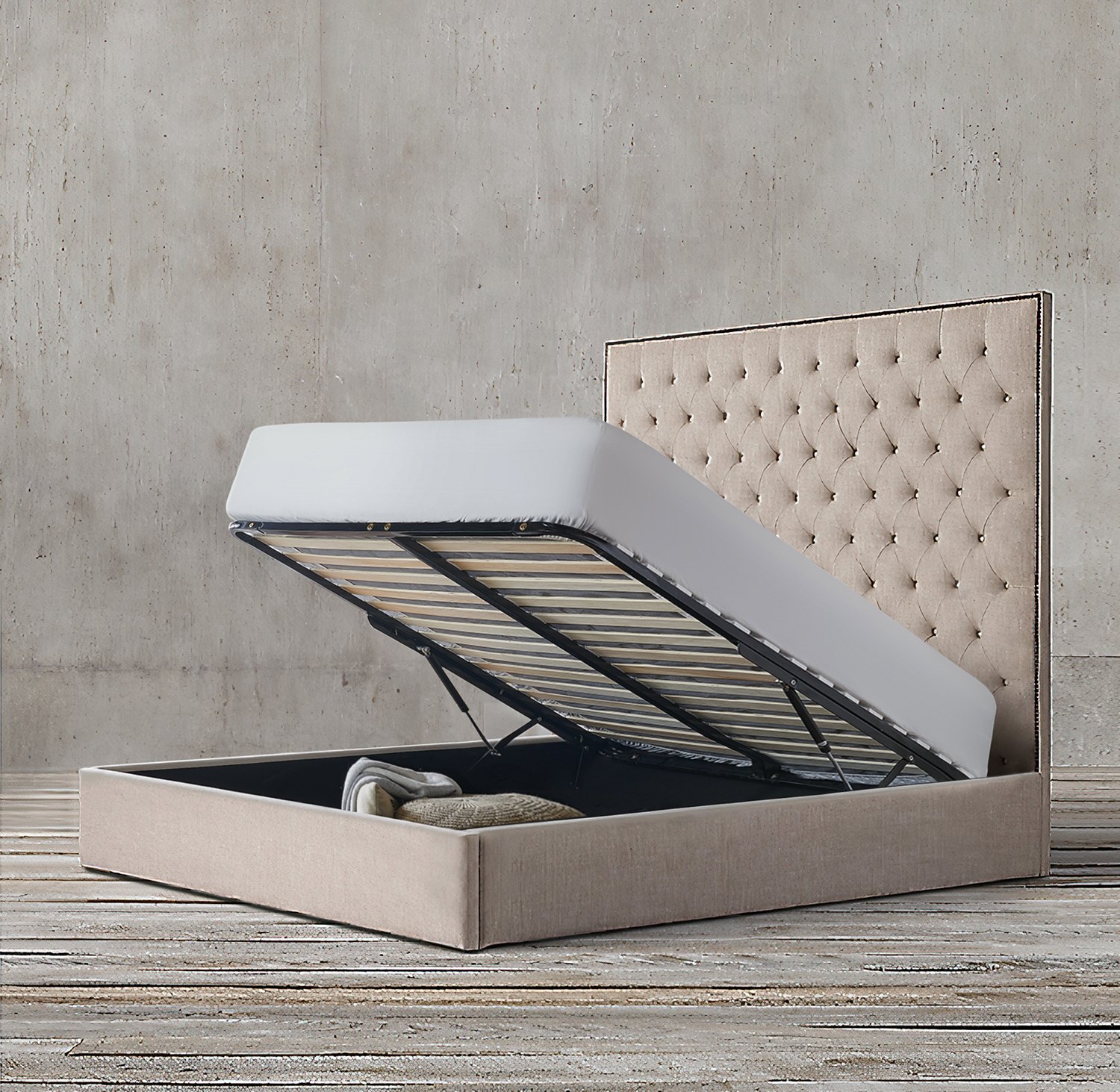 Rothermere Chesterfield Ottoman Bed Frame Bedworld ireland