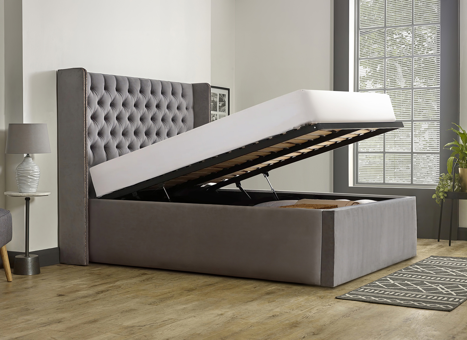 Windsor Chesterfield Ottoman Bed Frame Bedworld ireland