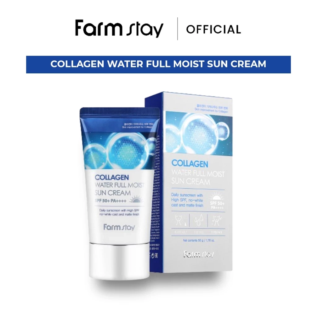 FARMSTAY COLLAGEN WATER FULL MOIST SUN CREAM 50G