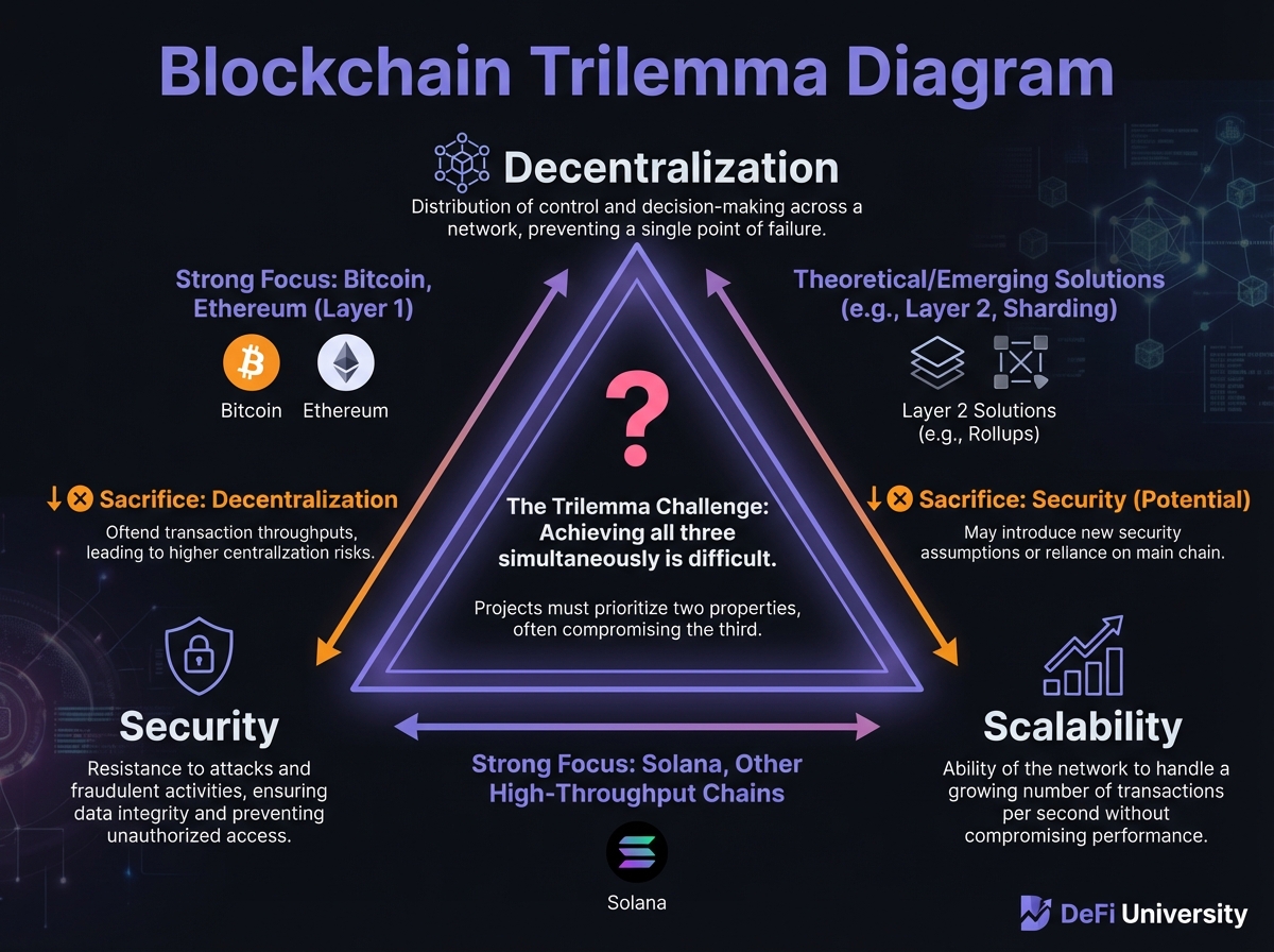 Blockchain Trilemma Diagram