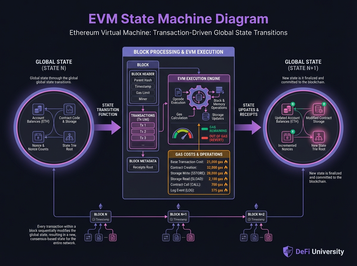 EVM State Machine Diagram