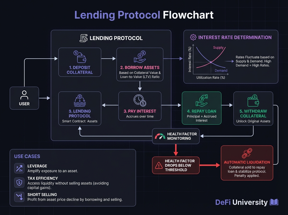 Lending Protocol Flowchart