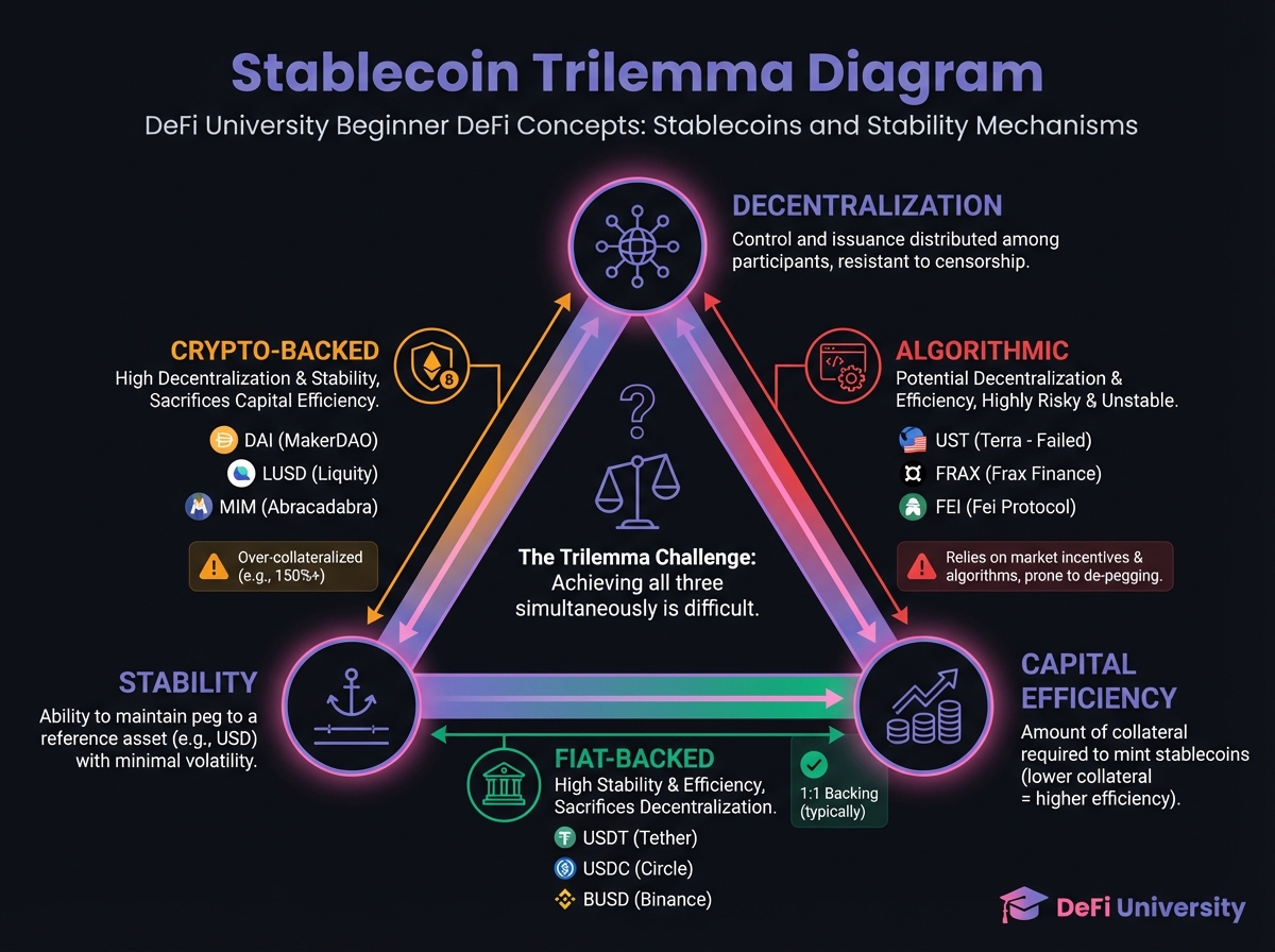 Stablecoin Trilemma Diagram